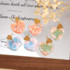 Wholesale Acrylic stainless steel earrings, heart-shaped Valentine's Day earrings