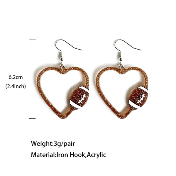 O1CN01TKotoN1zp3FDvs7dq_2215459036762-0-cib Wholesale Mother's Day ball sports earrings hollow acrylic love