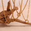 Wholesale Blade gold O-chain stainless steel necklace