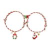 Wholesale Christmas Love Magnet Woven Couple Bracelet