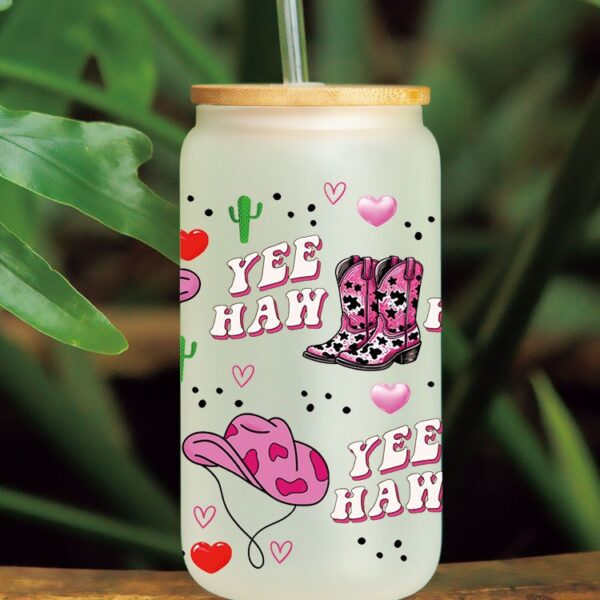 Wholesale Uv Transfer Sticker Glass C Crystal Label Crystal Sticker Exclusive for 16oz Glass C Special Sticker 23Cmx11Cm