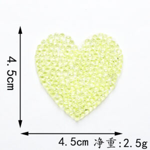 4.5*4.5cm*yellow love*hot melt adhesive