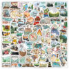 Wholesale 100 Cute Outdoor Travel Doodle Waterproof Vinyl Stickers