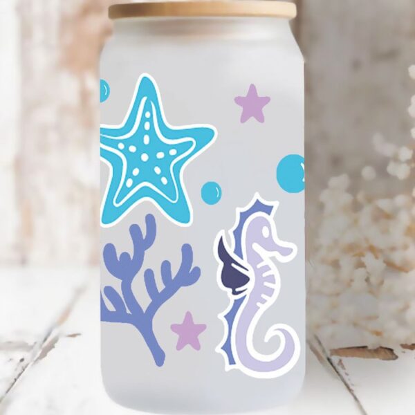 Wholesale UV Transfer Paste Glass Crystal Label Crystal Paste Cross-border Special Paste for 16oz Glass Cup 23cmX11cm