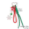 Wholesale Christmas Atmosphere Keychain Pendant Woven Lanyard Bag Keychain