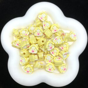 Wholesale Small house heavy oil hand-painted beads loose beads beaded DIY jewelry accessories bracelet mobile phone chain pendant bag hanging cute pen