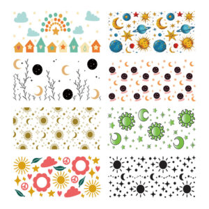 Wholesale Uv Transfer Sticker Glass Cup Crystal Label Crystal Sticker Cross-Border Exclusive for 16oz Glass Cup Special Sticker 23Cmx11Cm