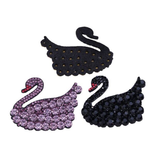 Wholesale Full Diamond Swan Water Diamond Embroidery DIY Patches