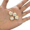 Wholesale 10pcs Orange Frangipani Embossed Acrylic Beads