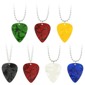 Wholesale Guitar pick necklace acrylic pendant