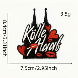 Red carnival cloth sticker 18 #