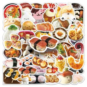 Wholesale 50 Cute Cartoon Sushi Japanese Food Doodle Stickers