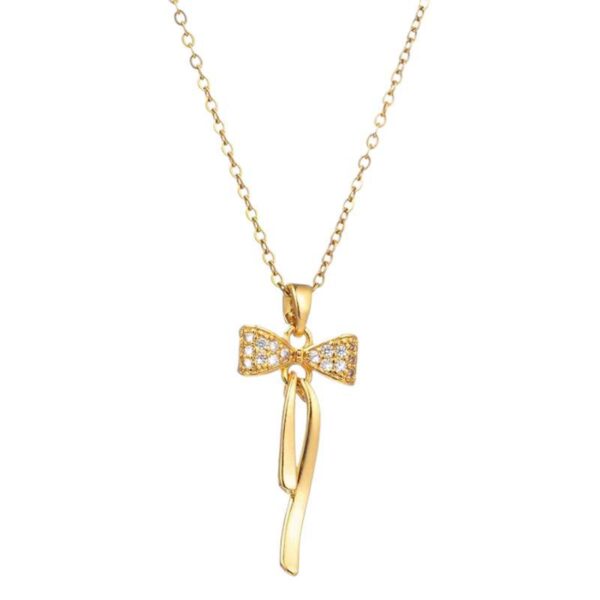 Wholesale titanium steel necklace retro temperament butterfly flower pendant