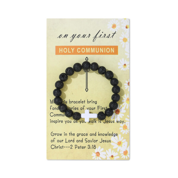 Wholesale Baptismal communion cross pendant bracelet