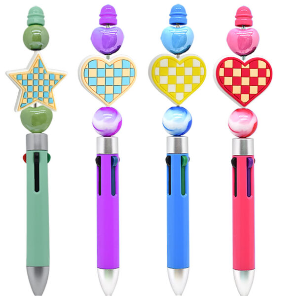 Wholesale random 100pcs stars love pvc soft glue loose beads accessories