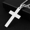Wholesale Cross Scripture Pendant Stainless Steel Necklace