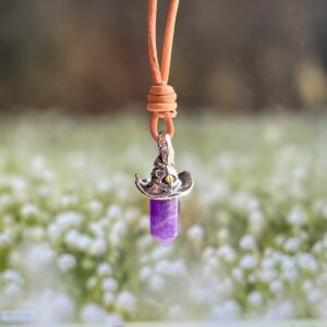 Cowhide leather keychain