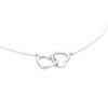 Wholesale Sweet Double Love Stainless Steel Necklace