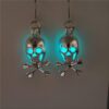 Wholesale Halloween skull luminous skull ghost earrings