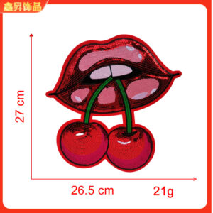 Heated melting glue*red*cherry*lip cherry*height 27*26.5cm