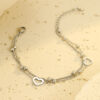O1CN01TeAQDH29BL1rKhObk_2211762048029-0-cib Wholesale Double layered heart-shaped stainless steel Valentine's Day bracelet