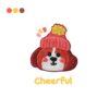 Wholesale Cartoon Hat Dog Self-adhesive Embroidery Sticker DIY Patches