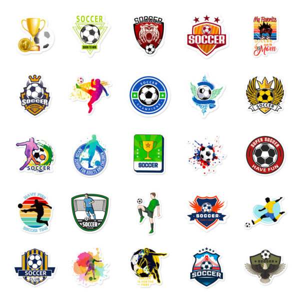 Wholesale 50 World Cup Soccer Series Waterproof Decorative Stickers