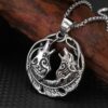 Wholesale Vintage Eagle Wings Alloy Pendant Necklace