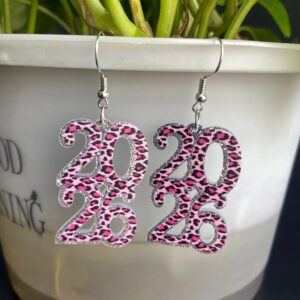 shimmering silver pink leopard print