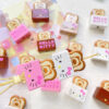 Wholesale 10pcs Cartoon Cute Bread Cat Acrylic Beads