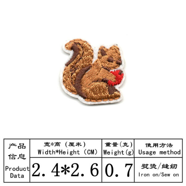 Wholesale Cartoon Animal Embroidery DIY Patches