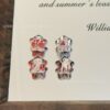 Wholesale 10pcs Star Relief Red Cartoon Girl Acrylic Beads