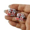 Wholesale 10pcs Three way Paint Cartoon Cat Sewing Machine Acrylic Beads OLY Exclusive