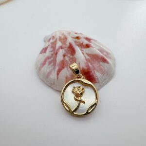 Round rose (white shell)