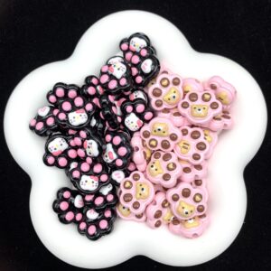 Wholesale Ugly Fish Puppy Footprint Heavy Oil Hand-painted Beads Beaded DIY Accessories Bracelet Mobile Phone Chain Pendant Cute