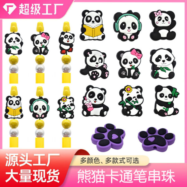 O1CN01TtxXPy1NGk5XivRRi_2208878341543-0-cib Wholesale Random 100pcs Cartoon Cute Panda Focal Beads