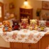 Wholesale Cute Bow Bear Mini Doll Miniature Scene Ornaments
