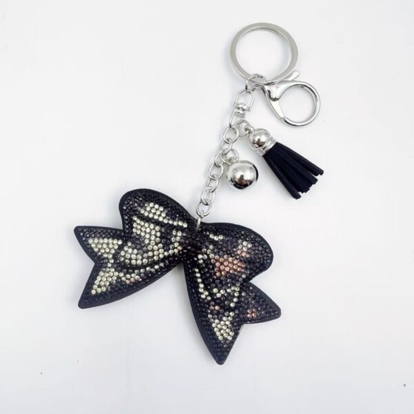 Wholesale Creative Diamond Leopard Print Keychain