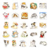O1CN01TyY8nn1Ohb1KWrD6A_2218939091737-0-cib Wholesale 50pcs watercolor healing cat graffiti stickers