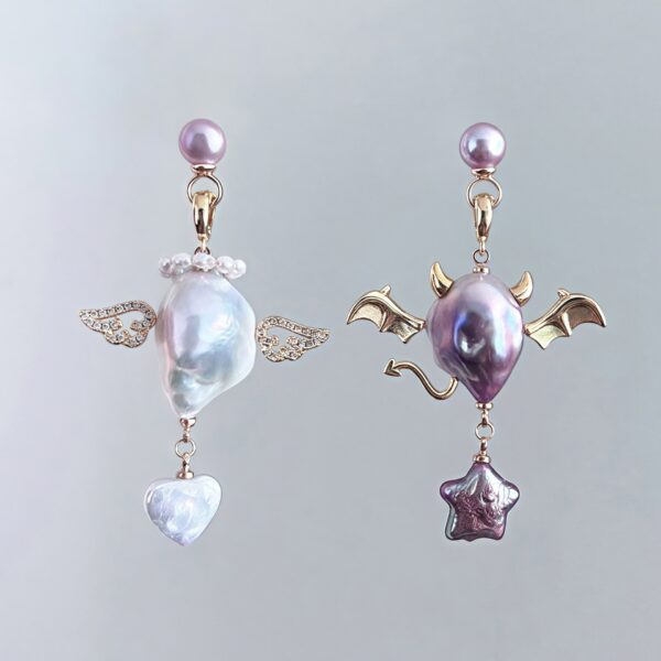 Wholesale Pearl Love Wings Devil Angel Alien Star Pendant