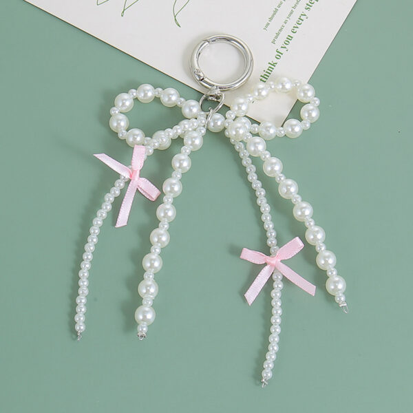 Wholesale Ribbon Bow Pendant Love Accessories Key Chain