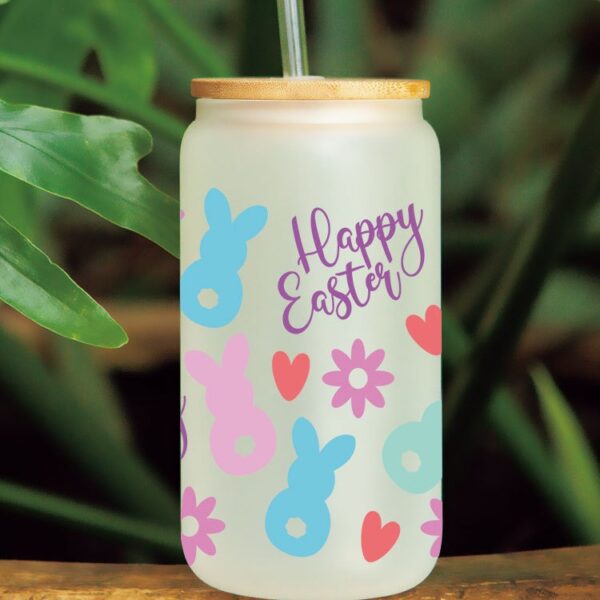 O1CN01U0Fkmo2HYiBVrnNRe_1575589163-0-cib Wholesale Pink Cartoon Easter Bunny 16oz Cup UV DTF Wraps