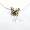 Wholesale Full Diamond Vintage Gold Rhinestone Tassel Butterfly Brooch
