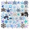 Wholesale 50pcs light-colored snowflake Christmas graffiti stickers
