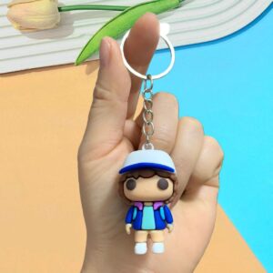 Strange plush toy keychain - Blue hat / 5.4*3.8