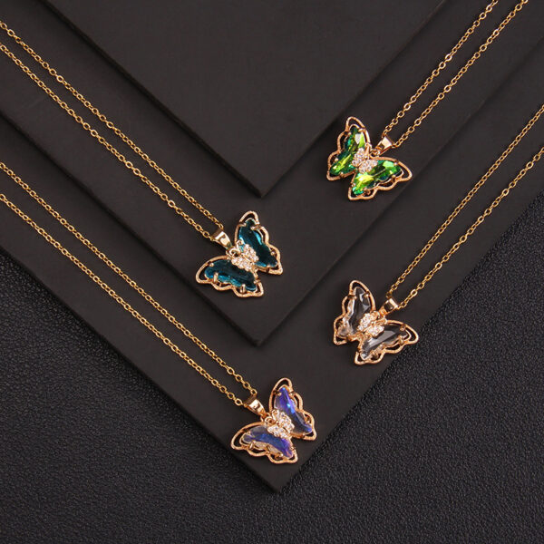 O1CN01U3Xe6s20t02ND86h9_2215152786906-0-cib Wholesale Butterfly Necklace All-match Mori Niche Design Pendant