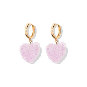 Purple earrings