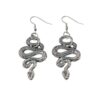 Wholesale Alloy Python Ancient Silver Earrings Jewelry Halloween Earrings