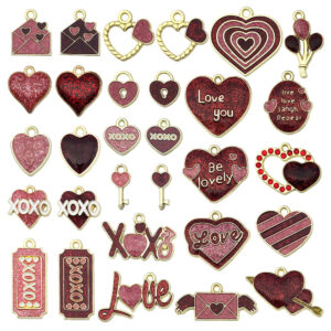 Mix 30 drops of oil and sprinkle gold on Valentine's Day suit -30 each 1-37.2 g-SN1066 / Valentine's Day Series