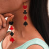 Wholesale Valentine's Day heart-shaped acrylic earrings